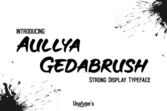 Aullya Gedabrush for Bold Web Typography