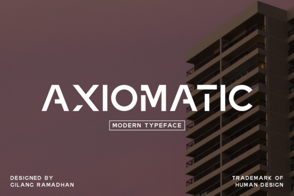 Axiomatic Font for Modern Branding and Display Needs
