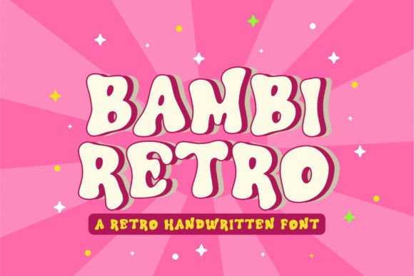 Bambi Retro: The Irregular Display Font for Bold Brand Identity