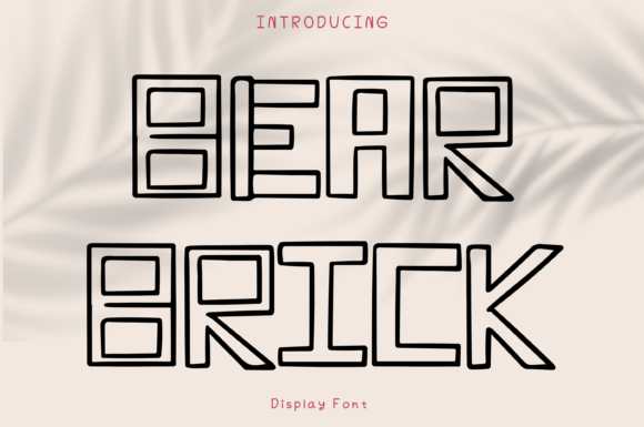 Bear Brick Font: A Playful Display Font for Creative Projects