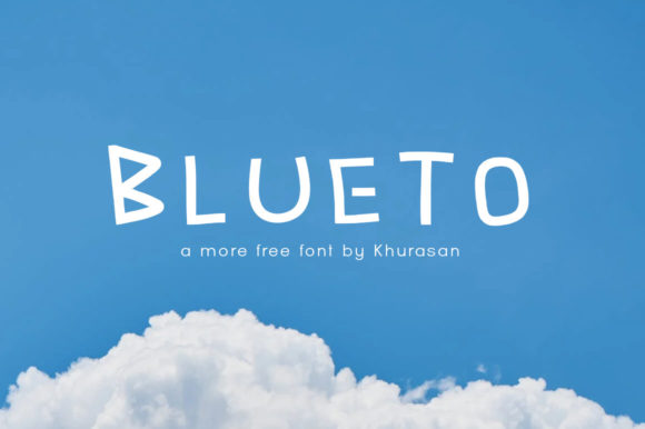 Blueto: A Modern Display Font for Editorial Design and Branding