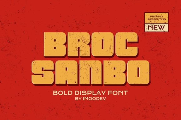 Broc Sanbo: A Bold Display Typeface for Modern Editorial Design