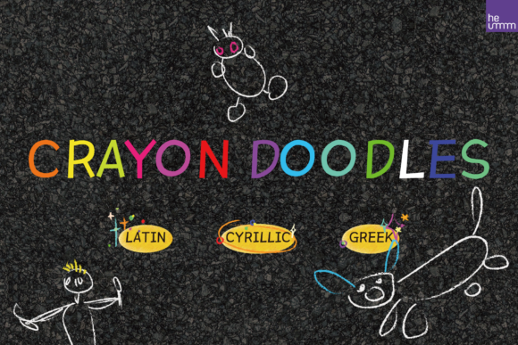 Crayon Doodles: A Casual Display Font for Creative Projects