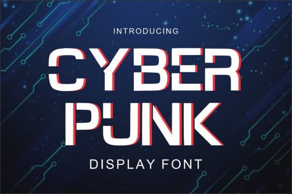 Cyber Punk: The Ultimate Display Font for Futuristic Craft Projects