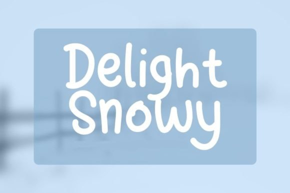 Delight Snow: A Modern Handwritten Display Font for Editorial Design