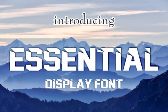 Essential Display Font for Bold Editorial Designs