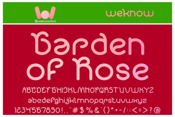 Garden of Rose Font for Elegant Craft and Branding Projects