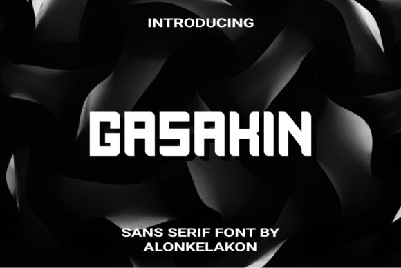 Gasakin: A Bold Display Font for Business Branding
