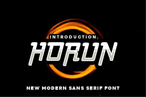 Horun Display Font for Bold Branding and Digital Design