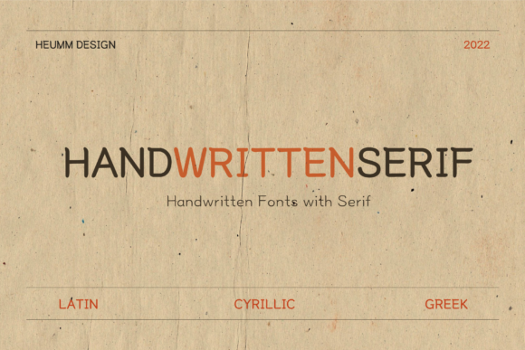 HU Handserif for Modern Editorial Design