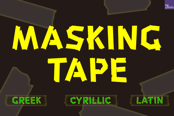 HU Masking Tape Font for Bold Branding and Creative Projects