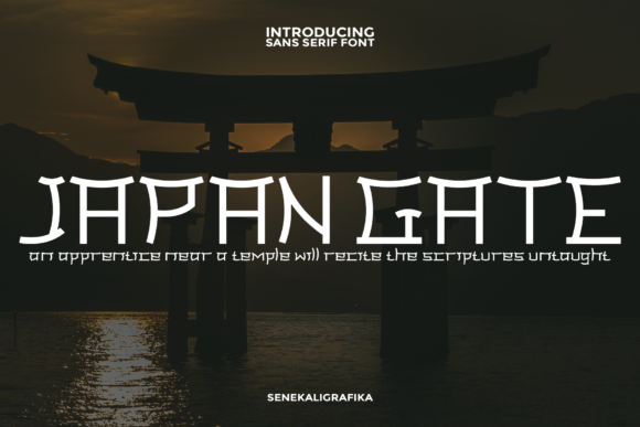 Japan Gate: A Japanese-Inspired Display Font for Creative Projects