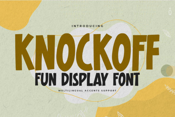 Knockoff: A Display Font That Elevates Digital Branding