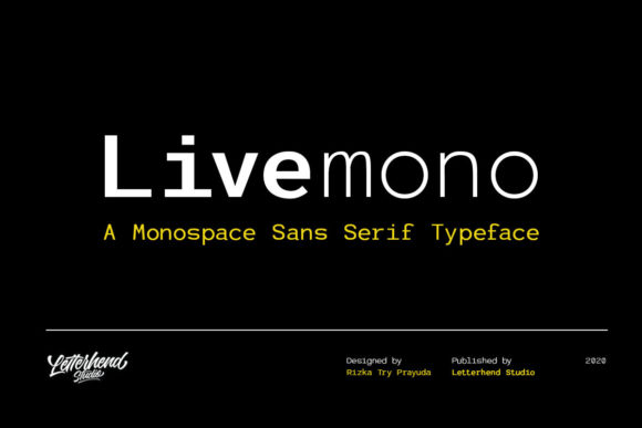 Livemono Font: A Modern Display Font for Creative Projects