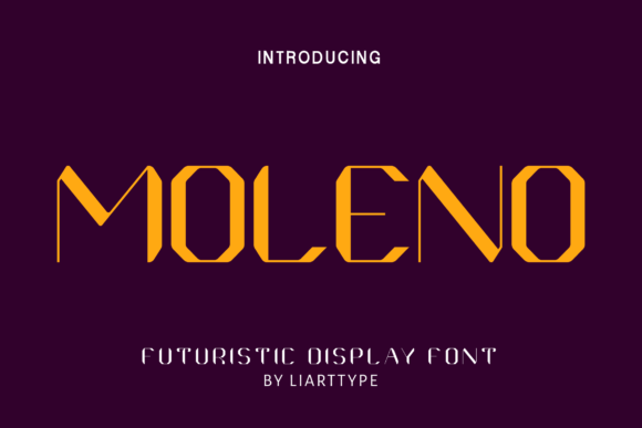 Moleno: A Bold Display Font for Futuristic Design