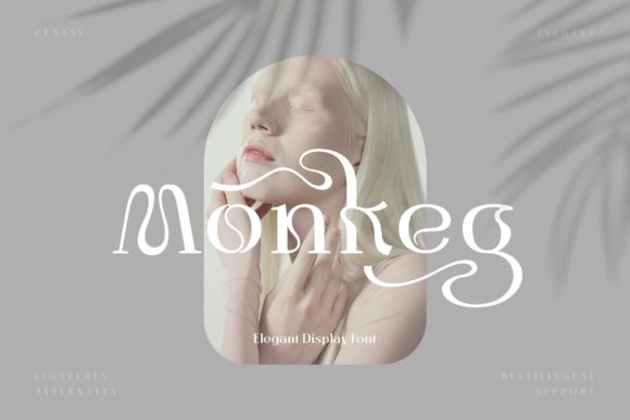 Monkeg: A Charming Display Font for Craft Creators