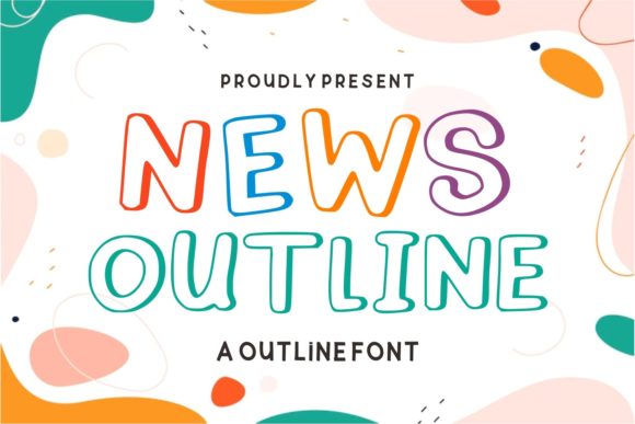 News Outline: A Cool Font for a Polished Brand Look