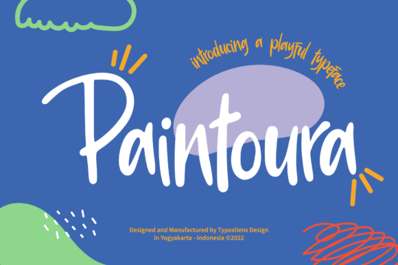 Paintoura: A Playful Display Font for Creative Branding