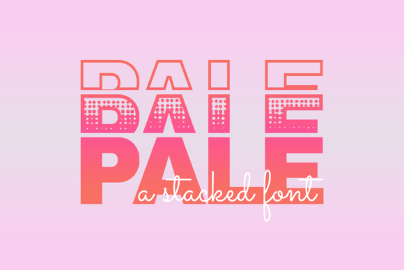 Pale: A Display Font That Elevates Handmade Creations