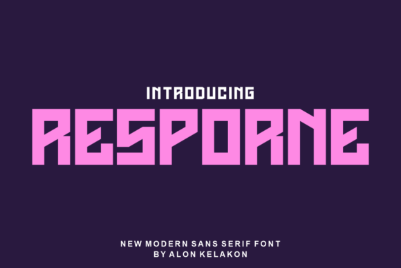 Resporne: The Modern Display Font for Bold Web Design