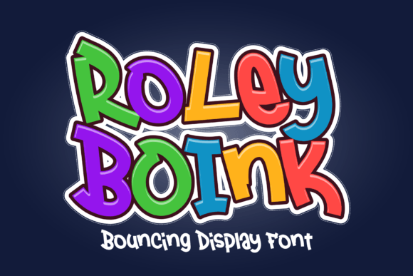 Roley Boink: A Bold Display Font for Playful Editorial Design