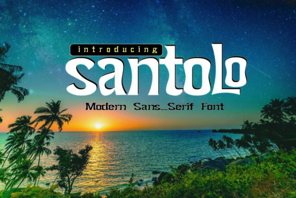 Santolo Display Font for Bold Digital Branding