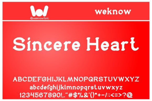Sincere Heart Display Font for Handmade Creations