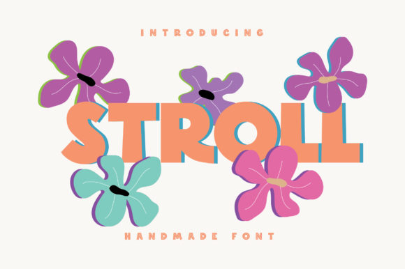 Stroll: A Bold Handmade Display Font for Creative Projects