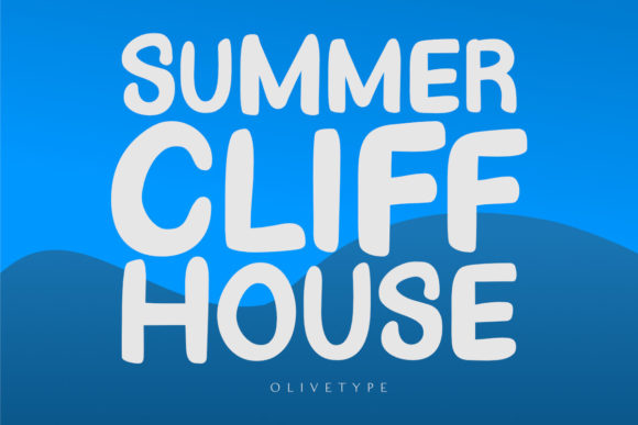 Summer Cliff House: A Playful Display Font for Bold Editorial Designs