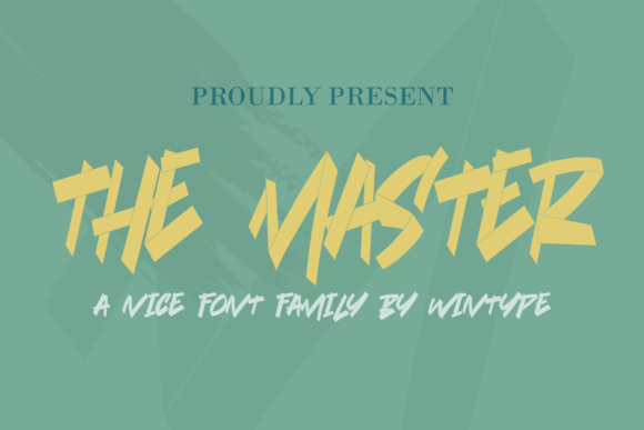 The Master: A Stencil Typeface for Bold Branding and Modern Design