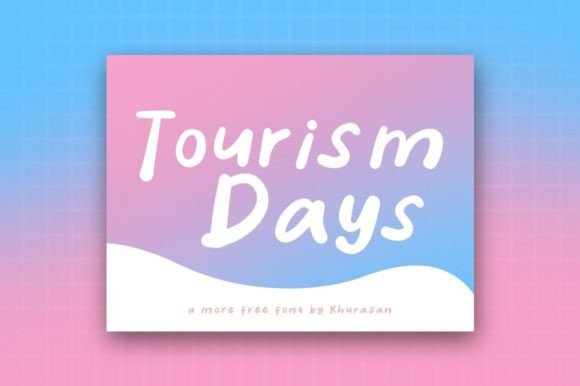 Tourism Days: A Modern Display Font for Editorial Design