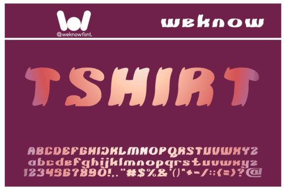 Tshirt Font: A Stylish Display Typeface for Modern Design