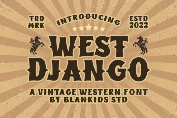 West Django Font for Vintage-Inspired Craft Projects