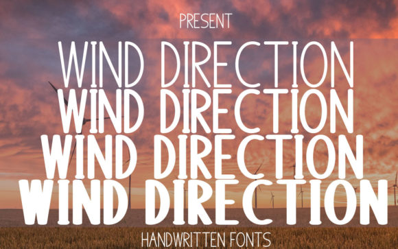 Wind Direction: A Modern Display Font for Bold Branding